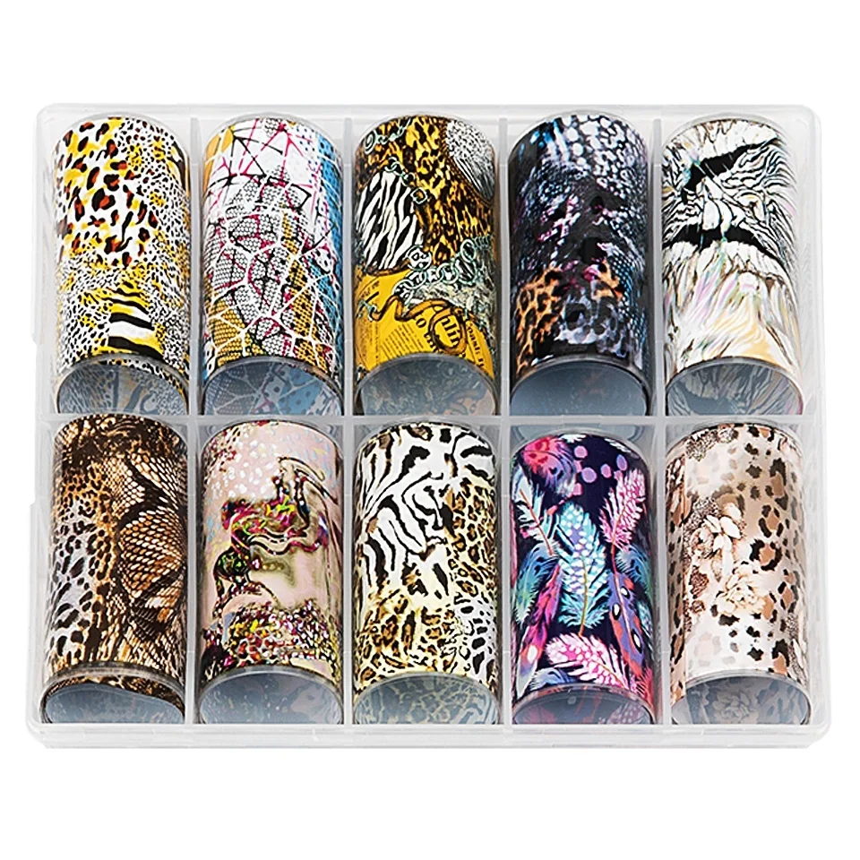 Set Folii Transfer LUXORISE #41 Animal Print, 10 buc