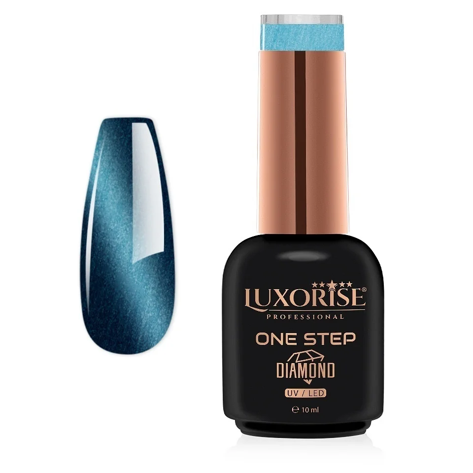 Oja Semipermanenta One Step Diamond Cat Eye LUXORISE - Electric Aqua, 10ml