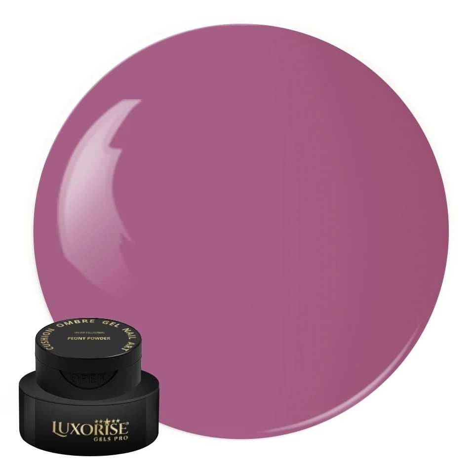 Gel UV Nail Art Babyboomer LUXORISE Cushion Ombre Velvet - Peony Powder, 2ml
