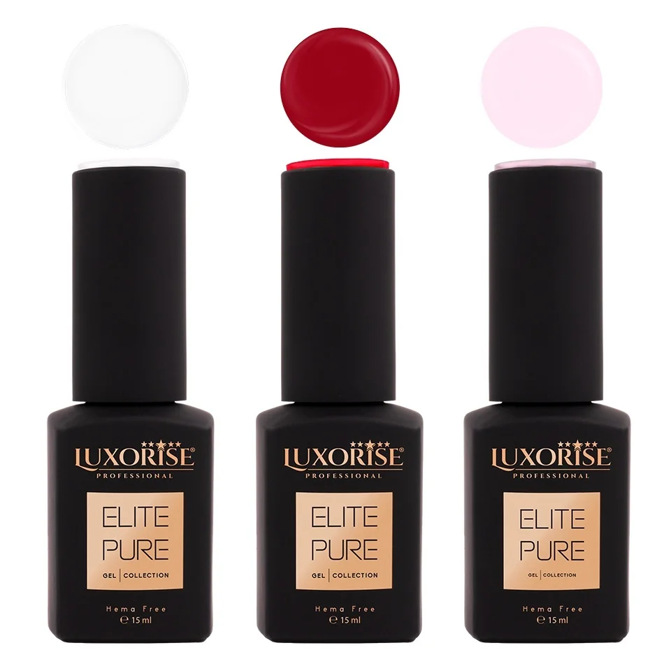 Set 3 Oje Semipermanente LUXORISE Elite - Spring Elite - Limited edition