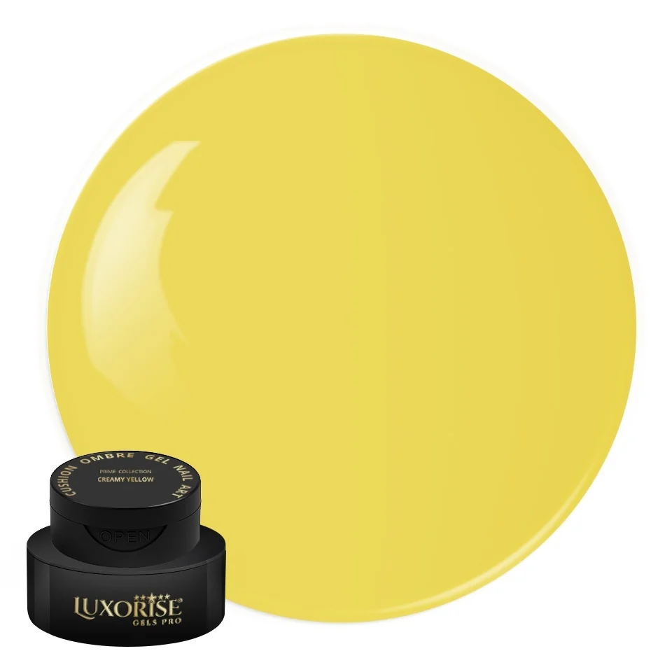 Gel UV Nail Art Babyboomer LUXORISE Cushion Ombre Prime - Creamy Yellow, 2ml