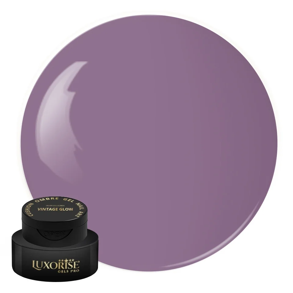Gel UV Nail Art Babyboomer LUXORISE Cushion Ombre Velvet - Vintage Glow, 2ml