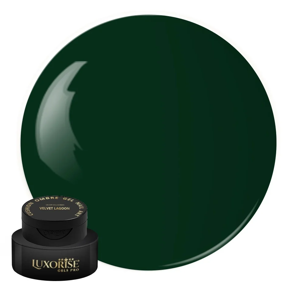 Gel UV Nail Art Babyboomer LUXORISE Cushion Ombre Velvet - Velvet Lagoon, 2ml