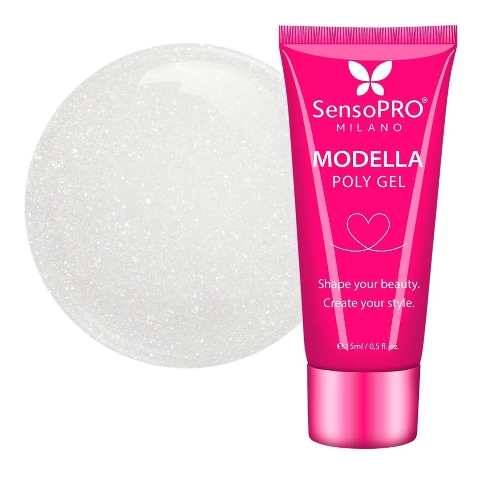 Polygel MODELLA SensoPRO Milano - Pearl Shimmer, 15ml