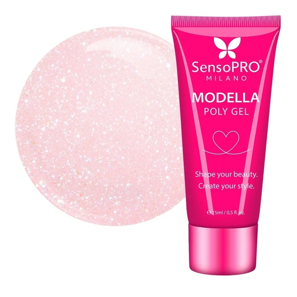 Polygel MODELLA SensoPRO Milano - Fairy Frost, 15ml