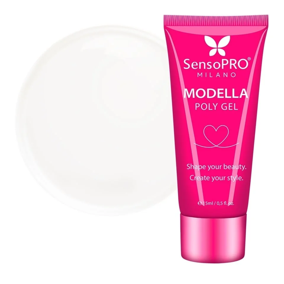 Polygel MODELLA SensoPRO Milano - Glass Clear, 15ml