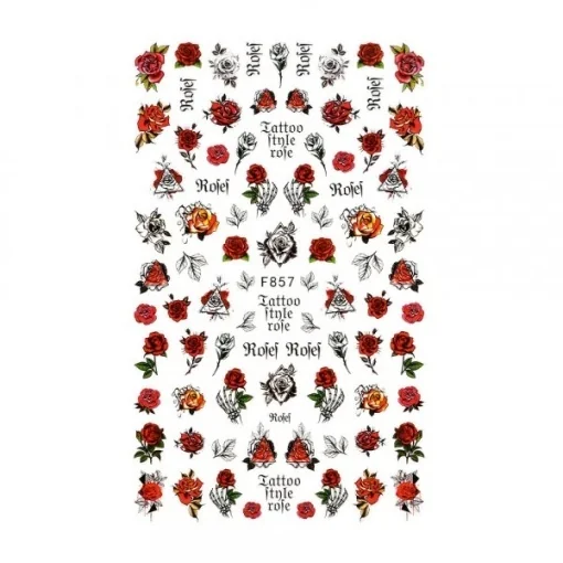Abtibilduri Unghii SensoPRO Milano Rose Day, model F857