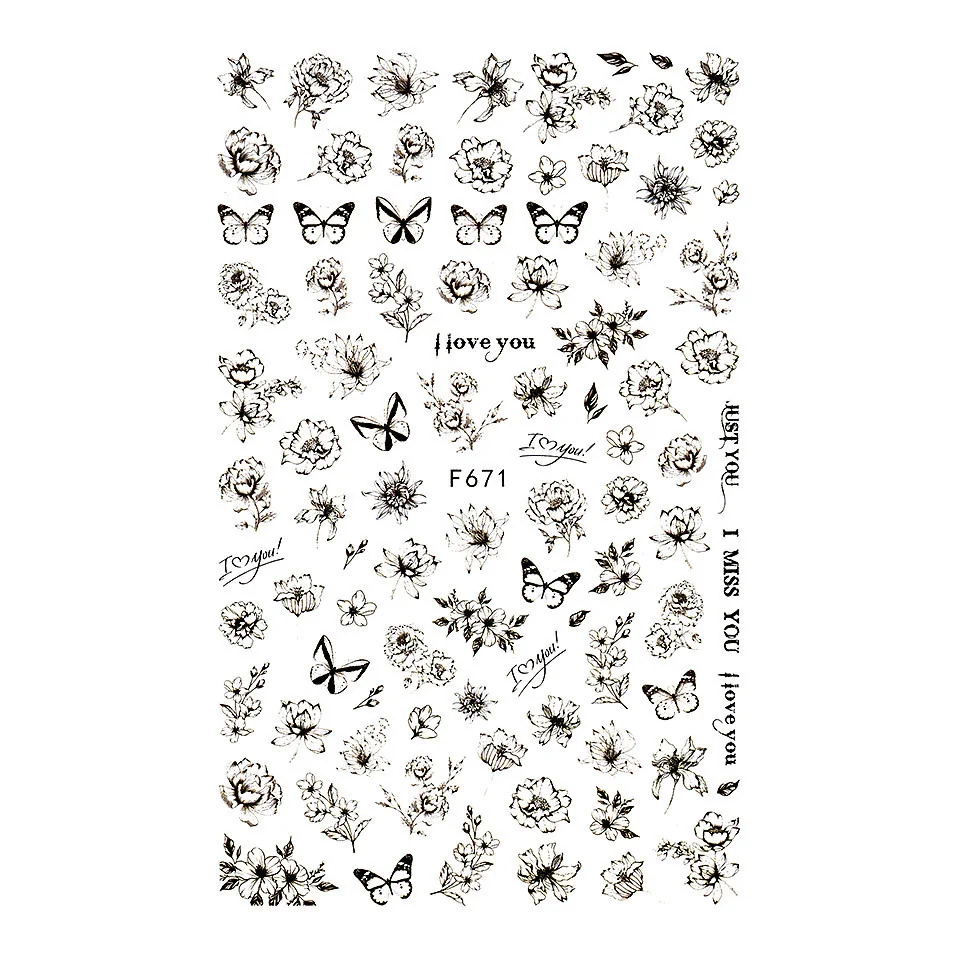 Abtibild Unghii SensoPRO Milano Eclipse Butterfly, model F671