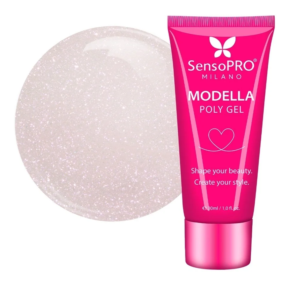 Polygel MODELLA SensoPRO Milano - Blush Pearl, 30ml