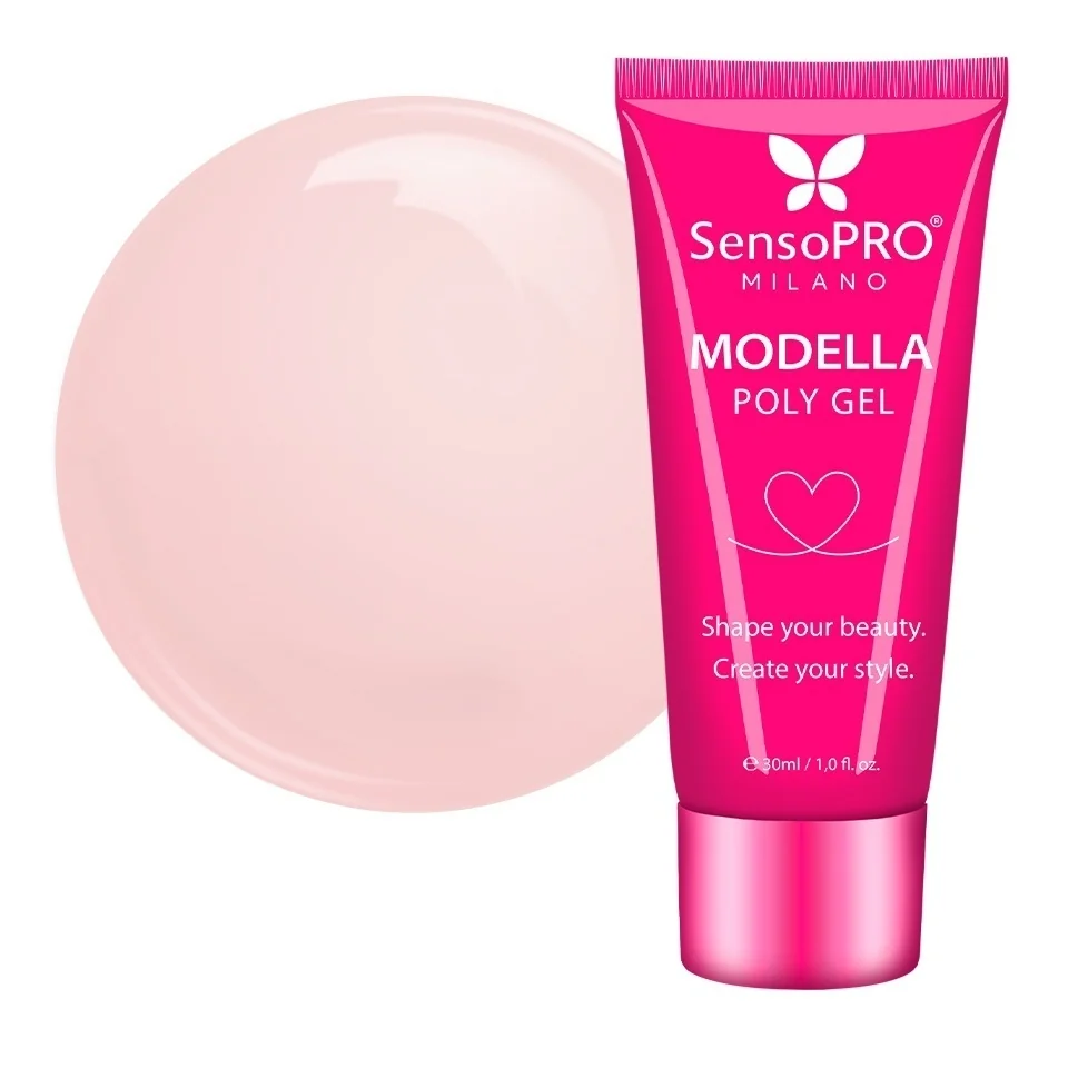 Polygel MODELLA SensoPRO Milano - Nude Whisper, 30ml