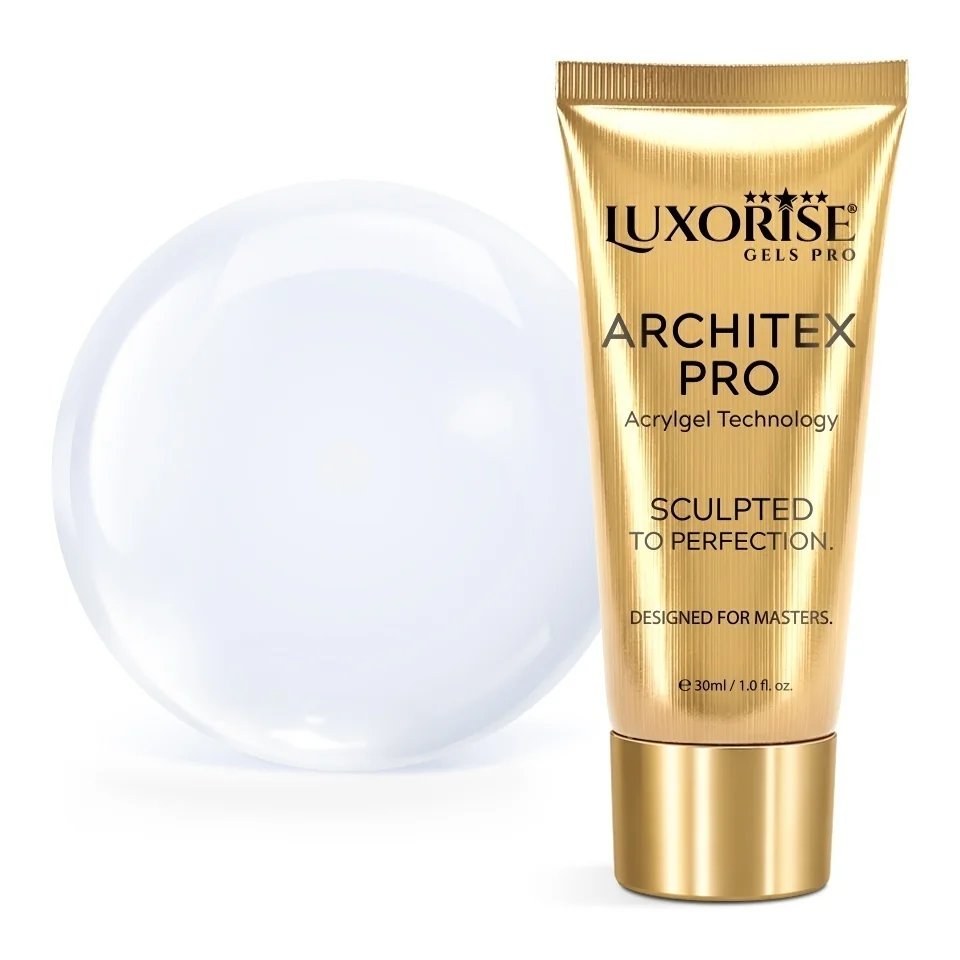 Polygel LUXORISE ARCHITEX PRO - Pure Perfection Collection, Milky White, 30ml