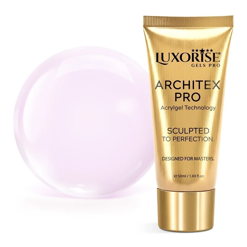 Polygel LUXORISE ARCHITEX PRO - Pure Perfection Collection, Milky Blush, 50ml