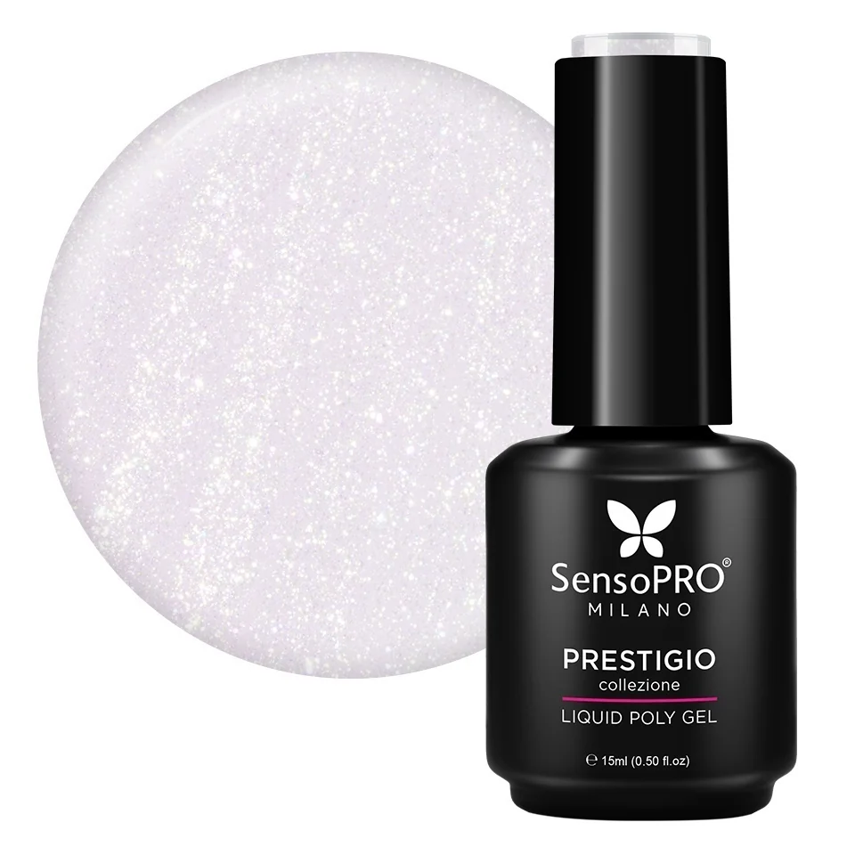 Polygel Lichid SensoPRO Milano PRESTIGIO, Silk Lilac, 15ml