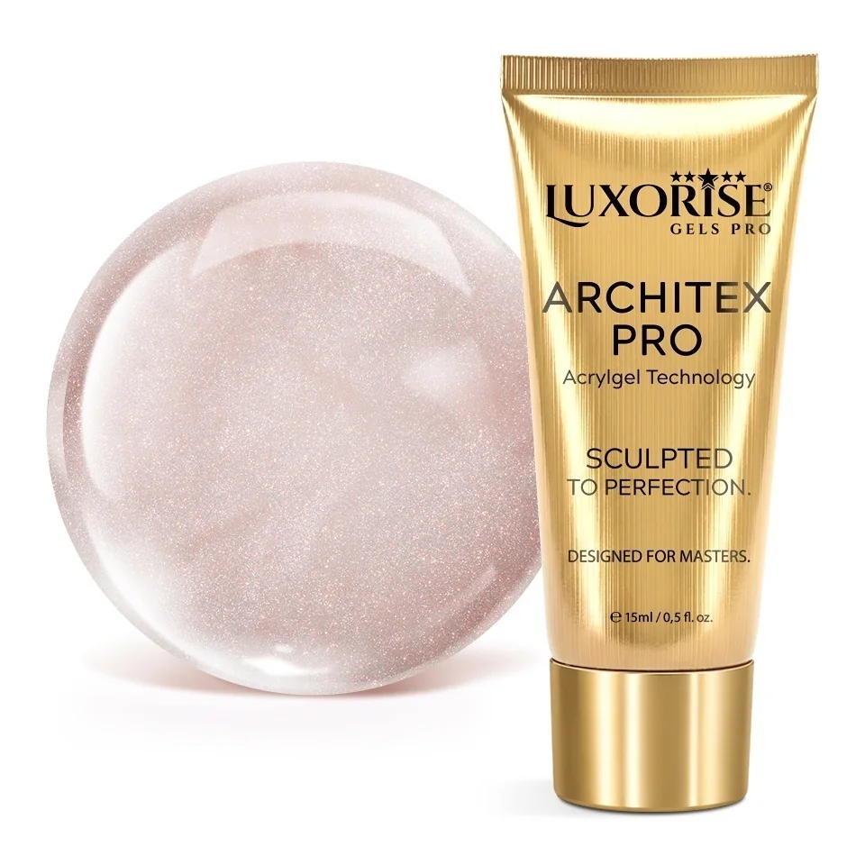 Polygel LUXORISE ARCHITEX PRO - Divine Sheen Collection, Champagne Pearl, 15ml