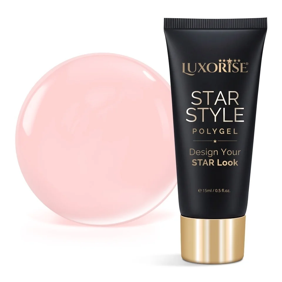 Polygel LUXORISE STAR STYLE - STAR NUDE Collection, Silk Nude, 15ml