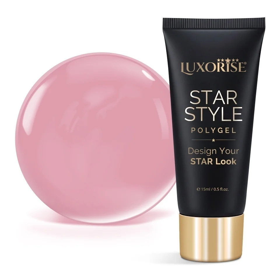 Polygel LUXORISE STAR STYLE - STAR NUDE Collection, Nude Hero, 15ml
