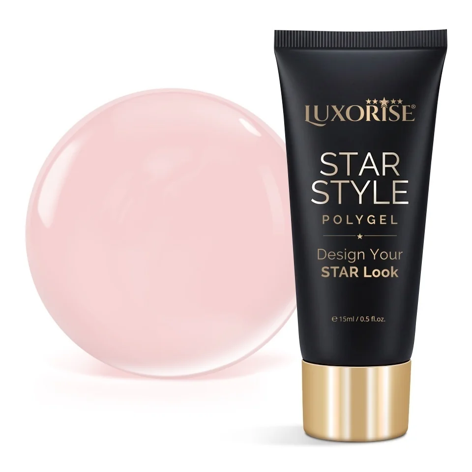 Polygel LUXORISE STAR STYLE - STAR NUDE Collection, Sunlit Nude, 15ml