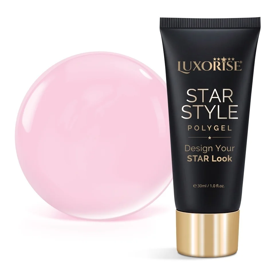 Polygel LUXORISE STAR STYLE - STAR PINK Collection, First Applause, 30ml
