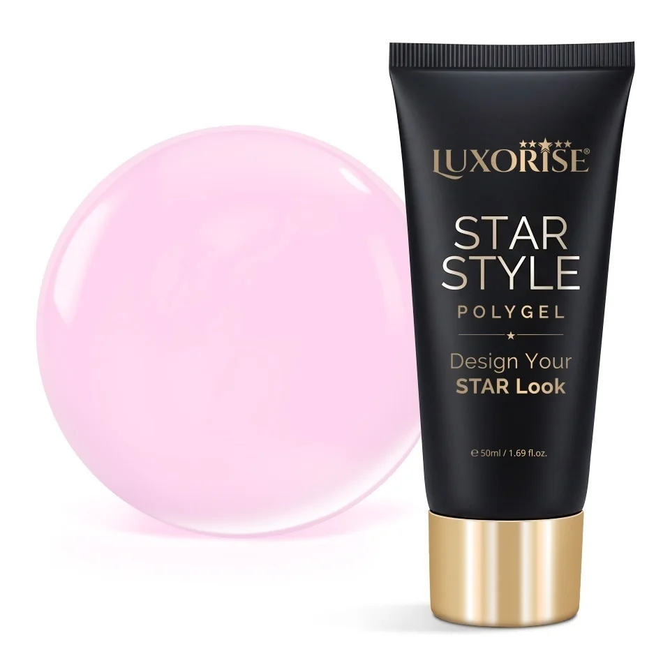 Polygel LUXORISE STAR STYLE - STAR PINK Collection, Pink Limelight, 50ml