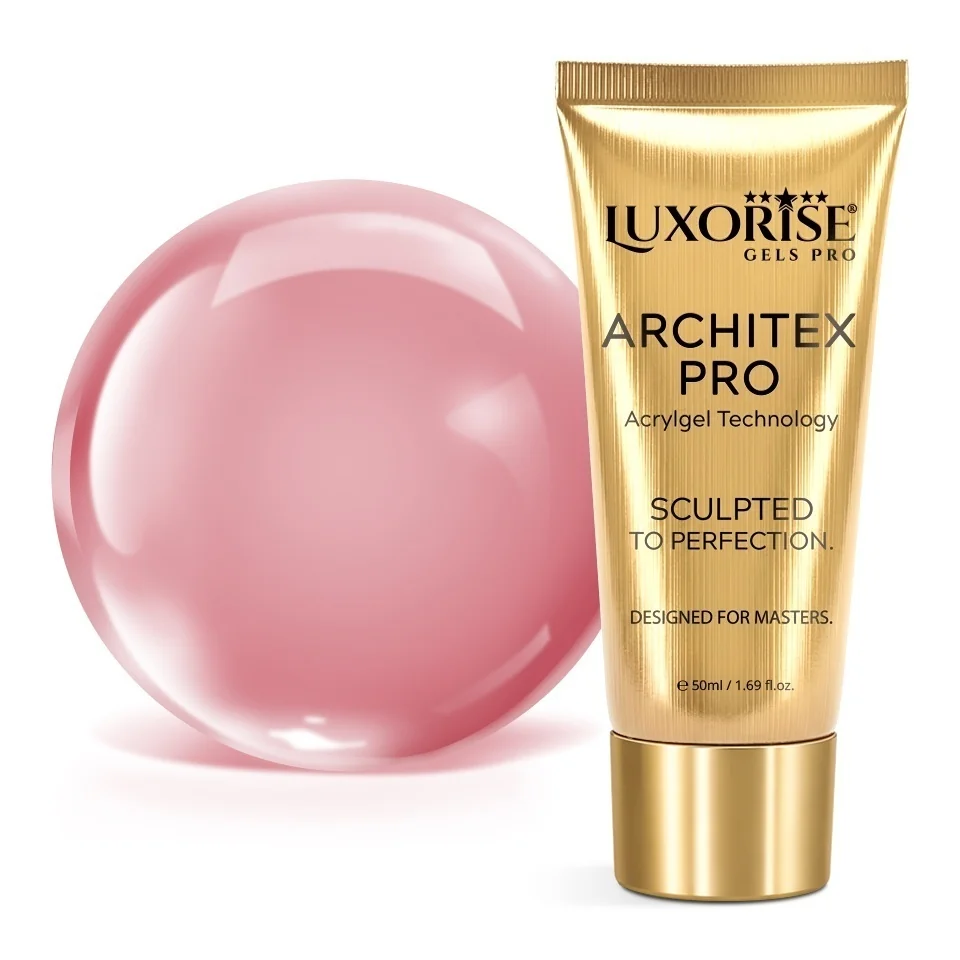 Polygel LUXORISE ARCHITEX PRO - Sculpted Nude Collection, Rose Whisper, 50ml