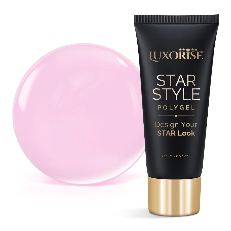 Polygel LUXORISE STAR STYLE - STAR PINK Collection, Blush Debut, 15ml