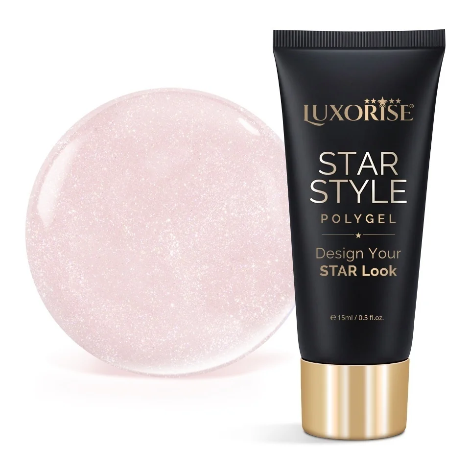 Polygel LUXORISE STAR STYLE - STAR SIGNATURE Collection, Exquisite Nude, 15ml