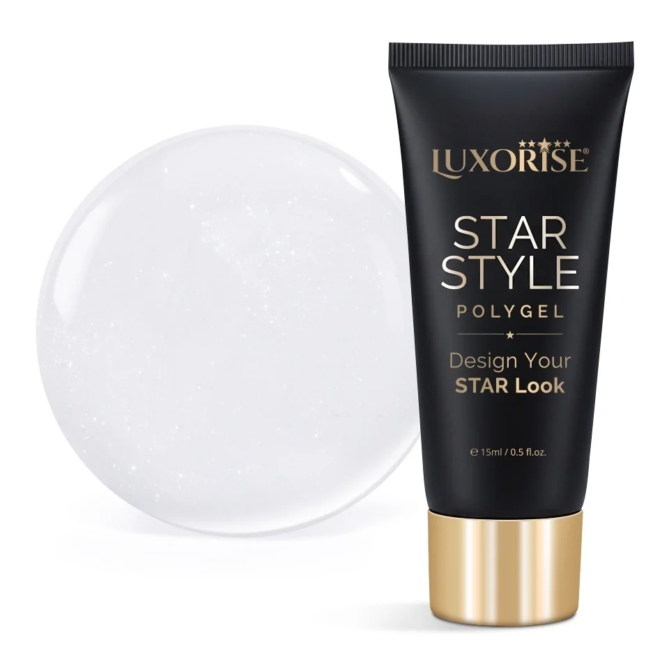 Polygel LUXORISE STAR STYLE - STAR ICON Collection, Pure Ivory, 15ml