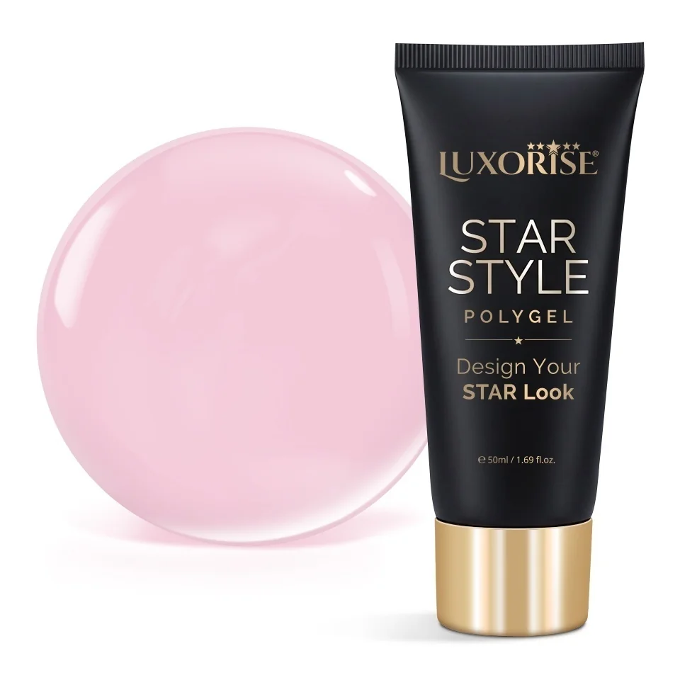 Polygel LUXORISE STAR STYLE - STAR NUDE Collection, Peach Veil, 50ml