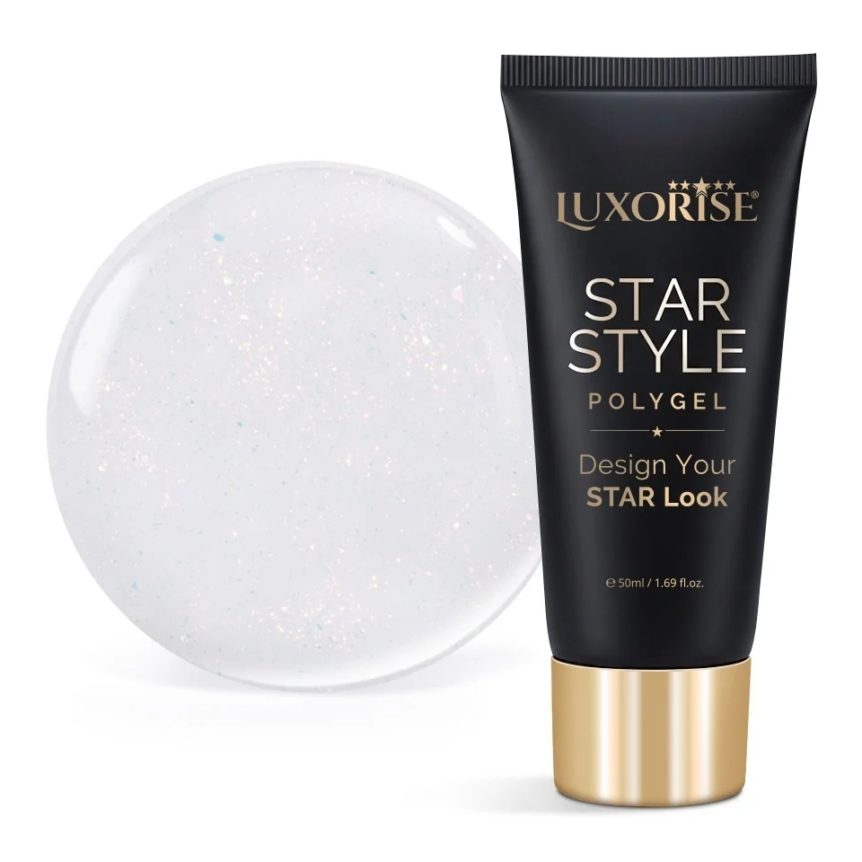 Polygel LUXORISE STAR STYLE - STAR ICON Collection, Pure Pearl, 50ml