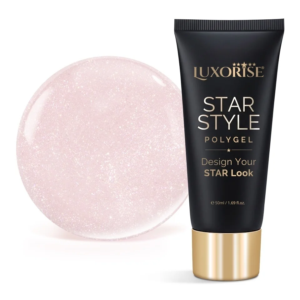 Polygel LUXORISE STAR STYLE - STAR SIGNATURE Collection, Exquisite Nude, 50ml
