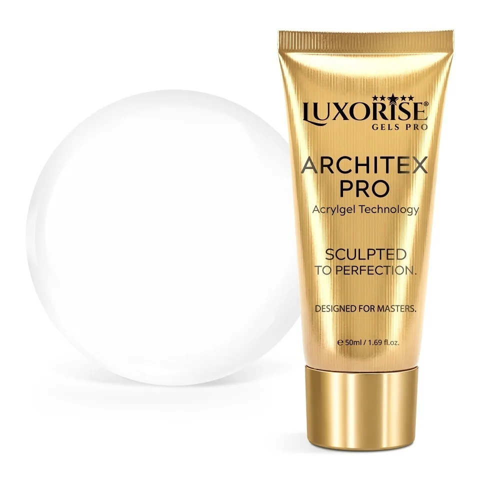 Polygel LUXORISE ARCHITEX PRO - Pure Perfection Collection, Pure White, 50ml