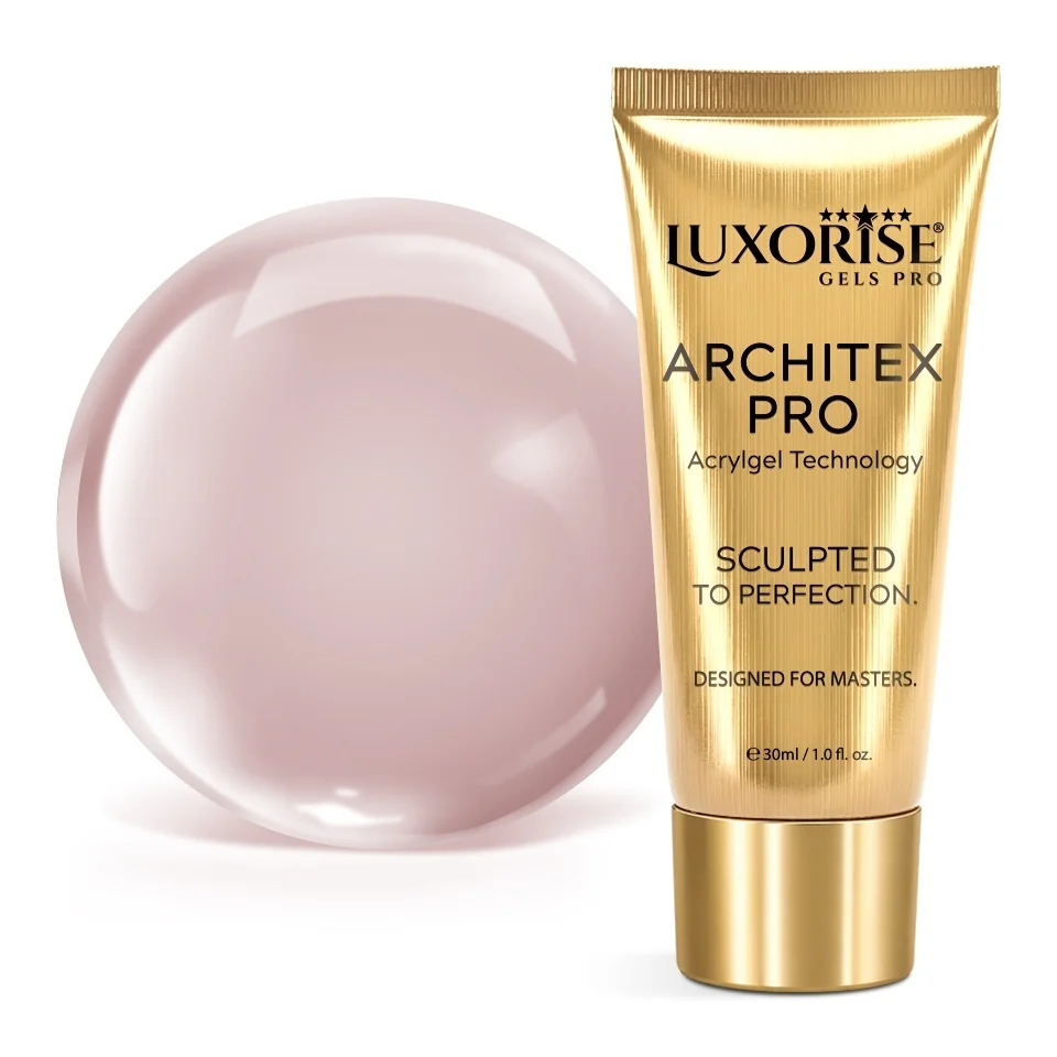 Polygel LUXORISE ARCHITEX PRO - Sculpted Nude Collection, Cashmere Rosé, 30ml