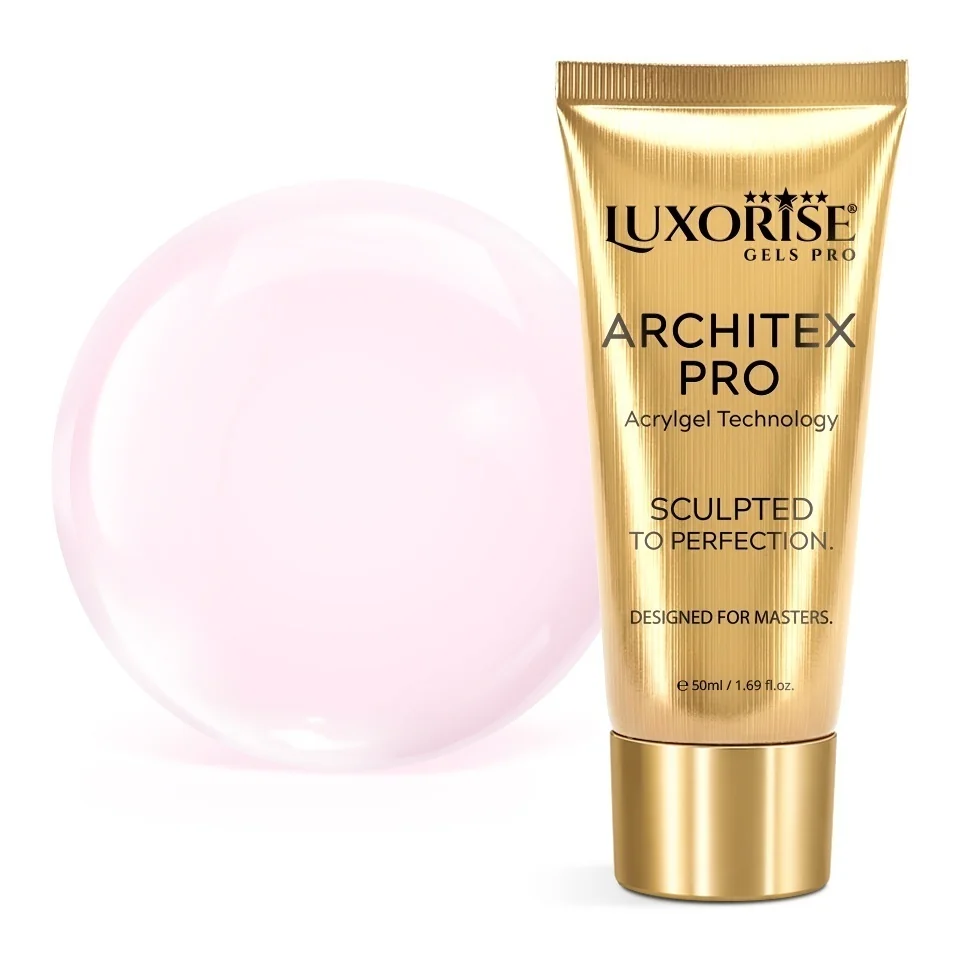Polygel LUXORISE ARCHITEX PRO - Pure Perfection Collection, Milky Rose, 50ml