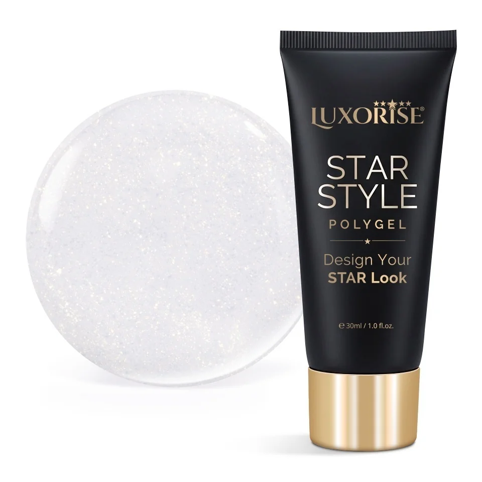 Polygel LUXORISE STAR STYLE - STAR ICON Collection, Diamond White, 30ml