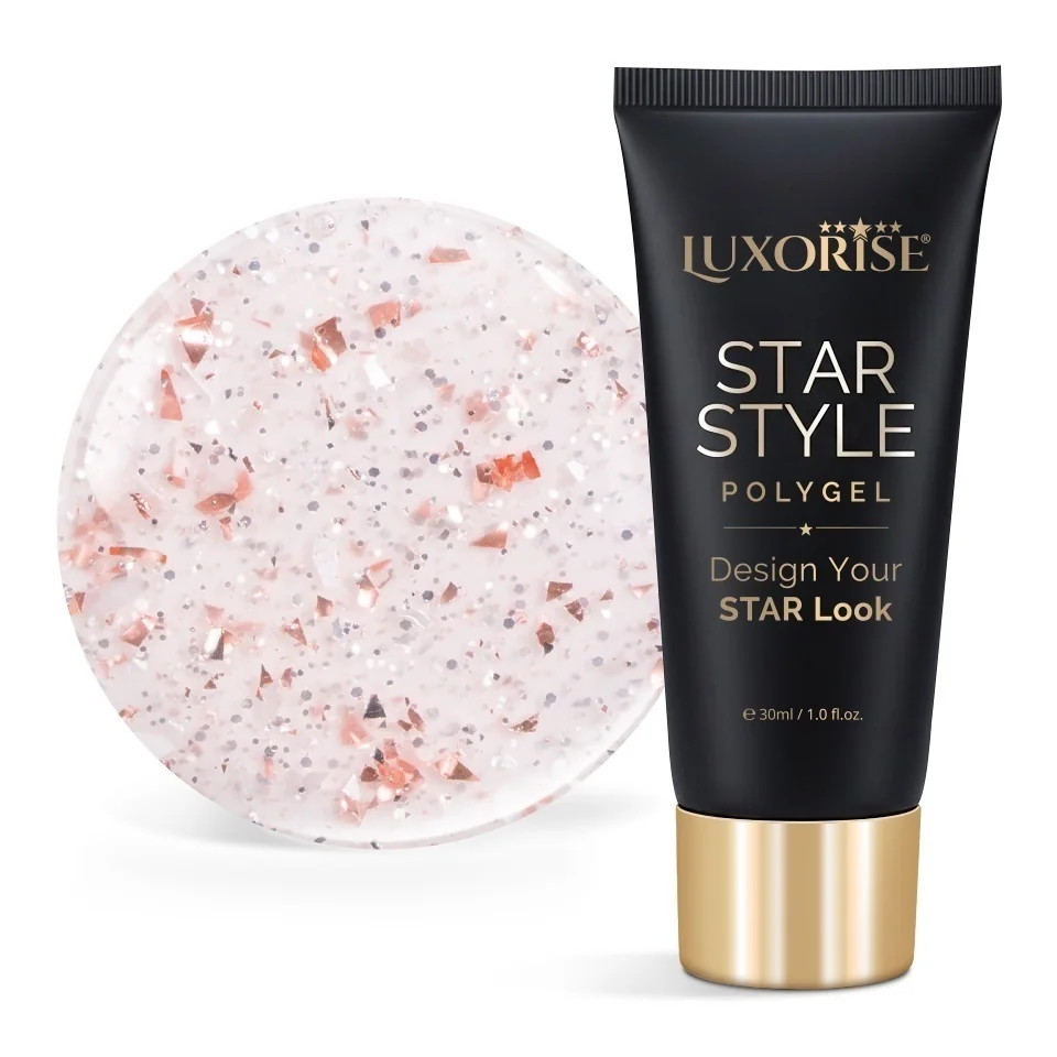 Polygel LUXORISE STAR STYLE - STAR VIBE Collection, Champagne Pop, 30ml
