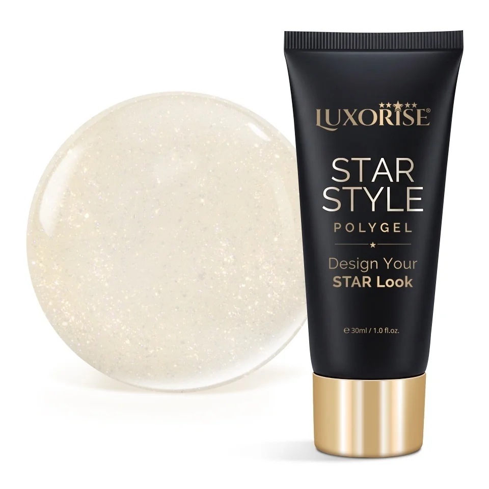 Polygel LUXORISE STAR STYLE - STAR VIBE Collection, Sunlit Pearls, 30ml