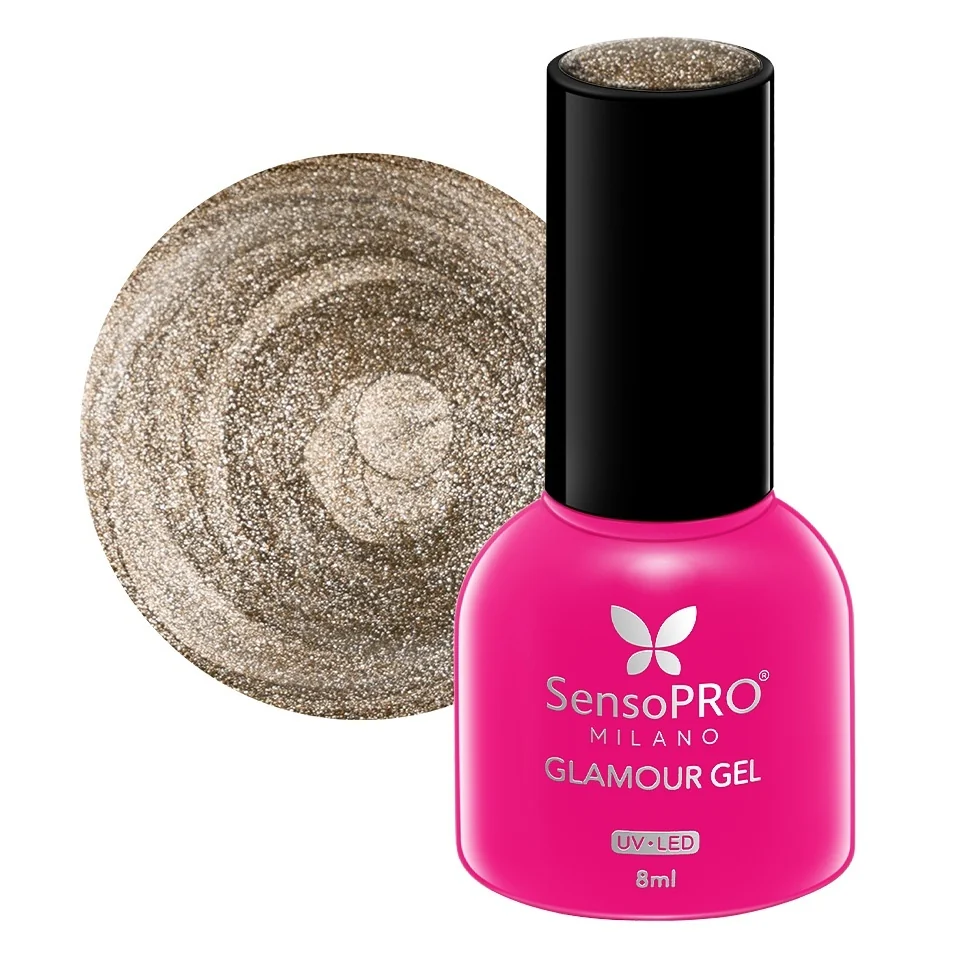 Oja Semipermanenta Glamour Gel SensoPRO Milano 8ml, Glam Diva #60