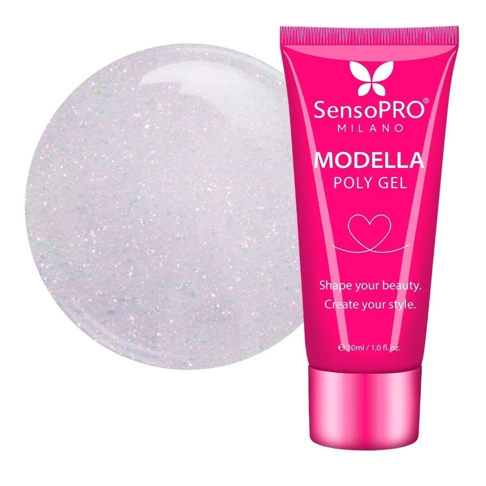 Polygel MODELLA SensoPRO Milano - Mauve Diamond, 30ml
