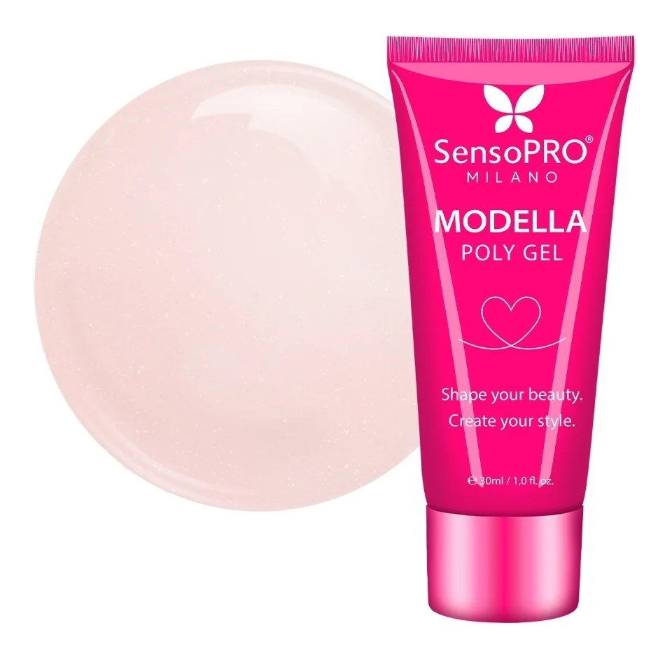 Polygel MODELLA SensoPRO Milano - Peach Veil, 30ml