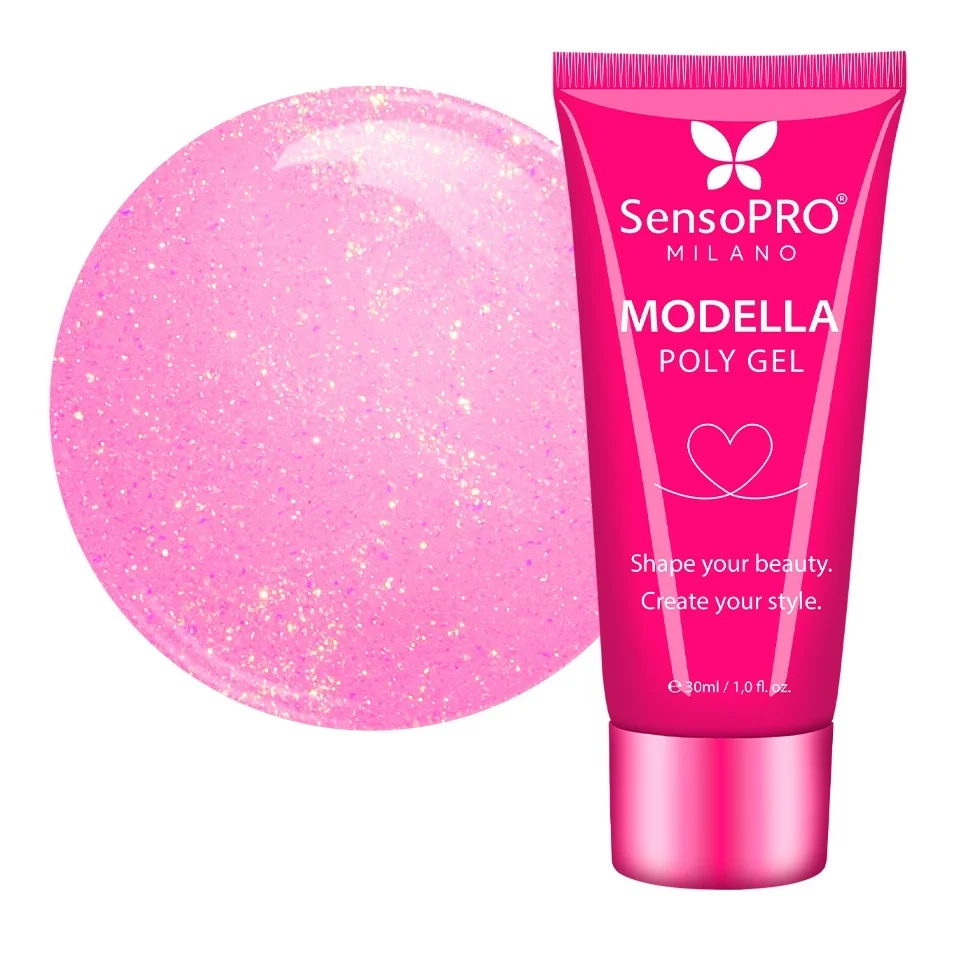 Polygel MODELLA SensoPRO Milano - Pink Bloom, 30ml