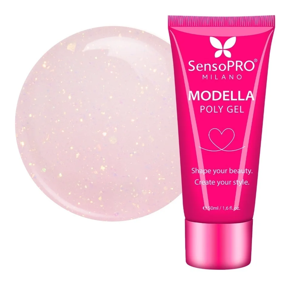 Polygel MODELLA SensoPRO Milano - Rosé Veil, 50ml