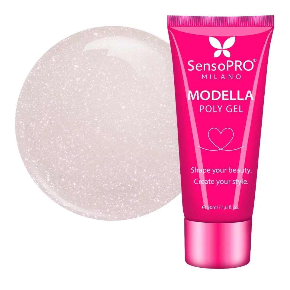 Polygel MODELLA SensoPRO Milano - Blush Pearl, 50ml