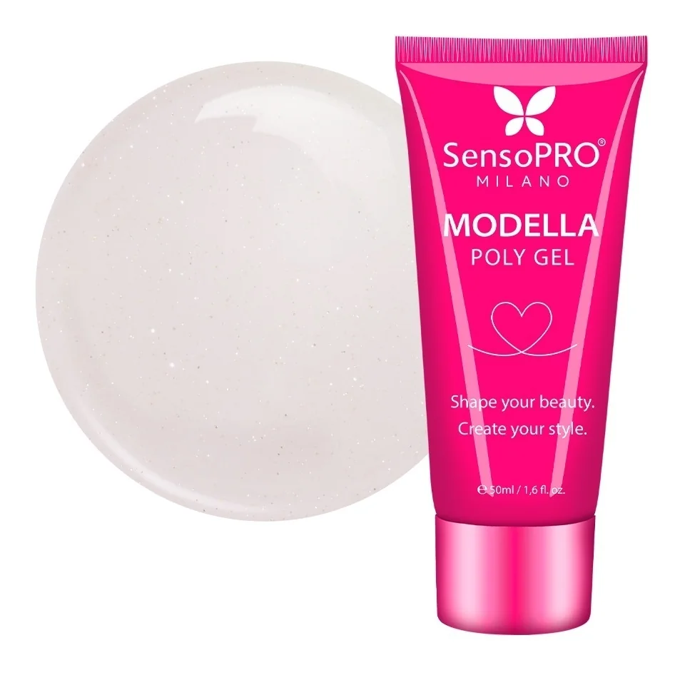 Polygel MODELLA SensoPRO Milano - Satin Rose, 50ml
