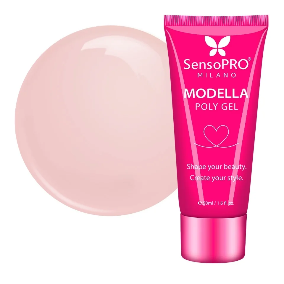 Polygel MODELLA SensoPRO Milano - Peach Nude, 50ml