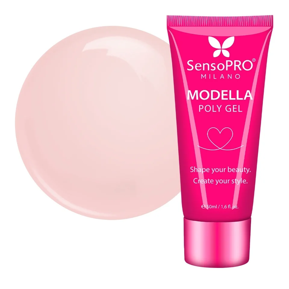 Polygel MODELLA SensoPRO Milano - Nude Whisper, 50ml