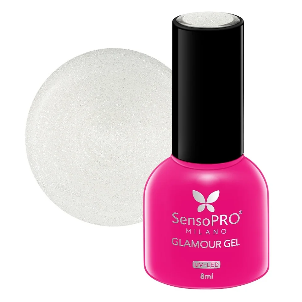 Oja Semipermanenta Glamour Gel SensoPRO Milano 8ml, Let's Glow #109