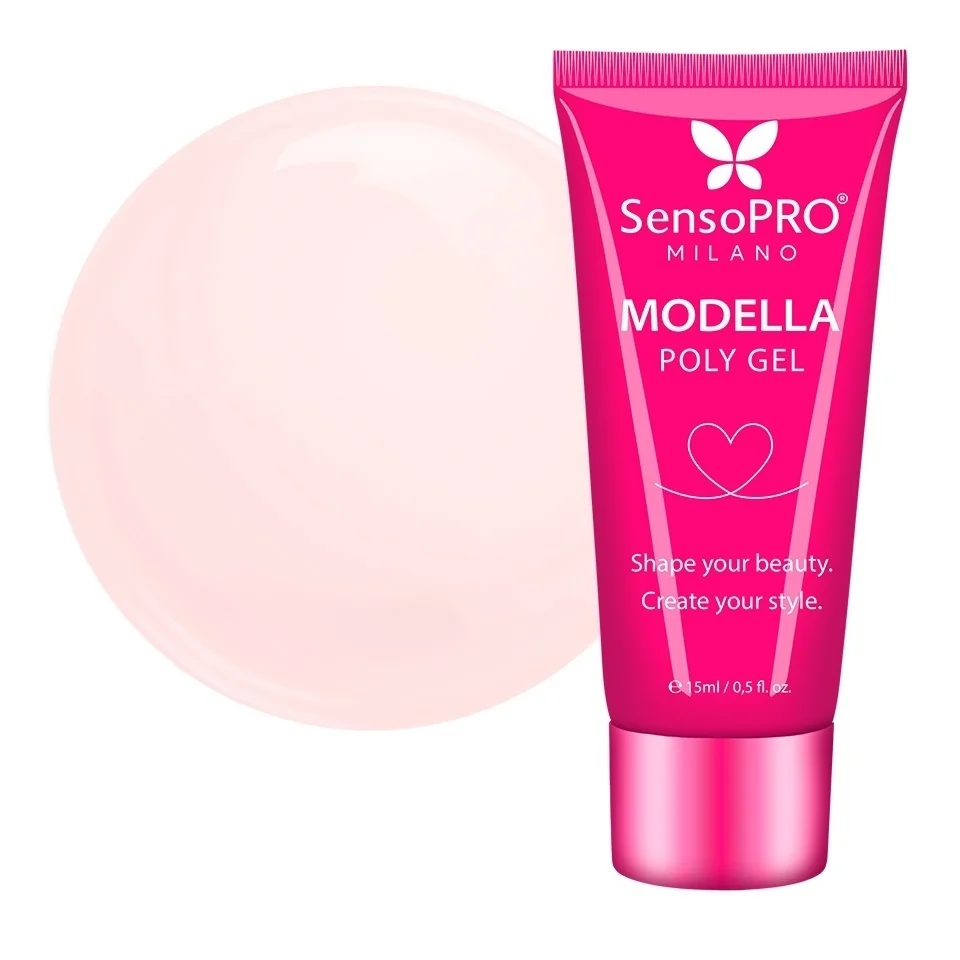 Polygel MODELLA SensoPRO Milano - Nude Silk, 15ml
