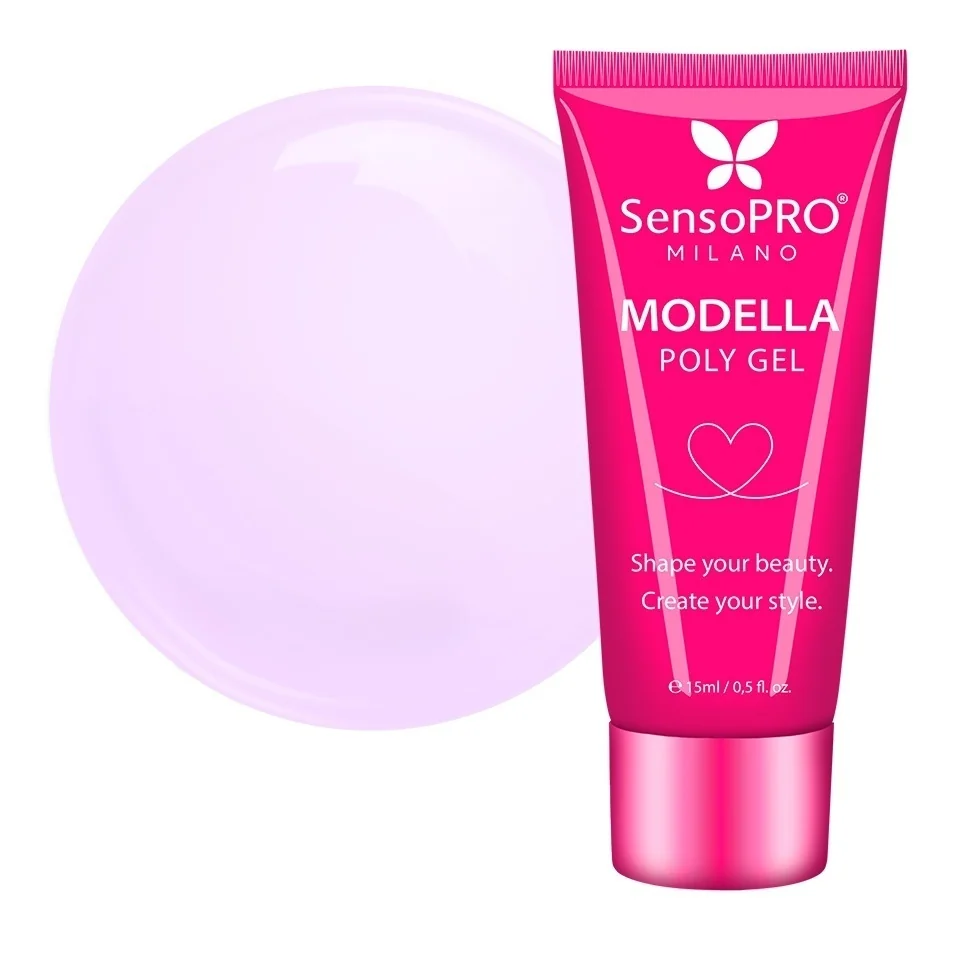 Polygel MODELLA SensoPRO Milano - Lilac Silk, 15ml