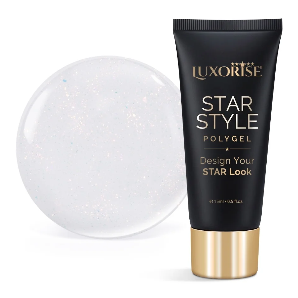 Polygel LUXORISE STAR STYLE - STAR ICON Collection, Pure Pearl, 15ml