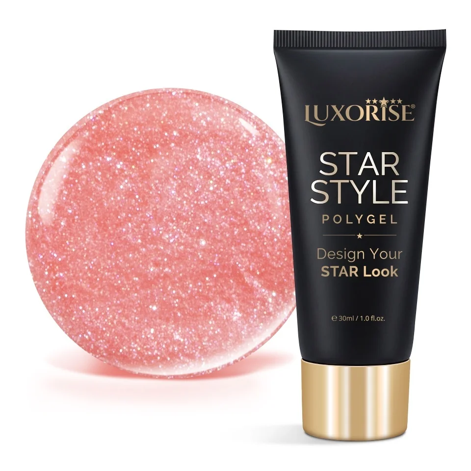 Polygel LUXORISE STAR STYLE - STAR VIBE Collection, Firelight Fame, 30ml